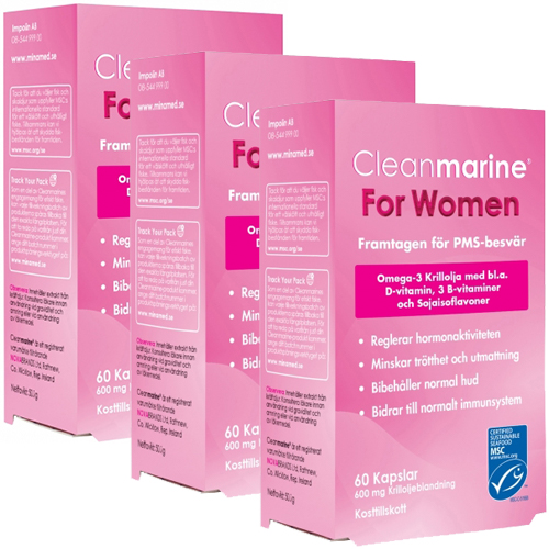 3-Pack Cleanmarine For Women - 180 kapslar i gruppen  hos Modifast (300211)