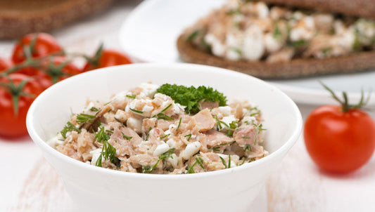 Smörgås med skink- och kesosalsa