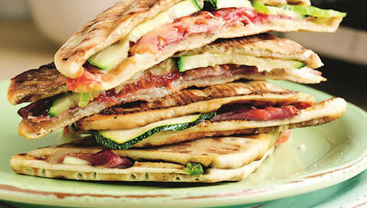 Zucchini- och vitlökstoast