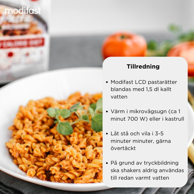 Modifast LCD Pasta Bolognese - 4 måltider
