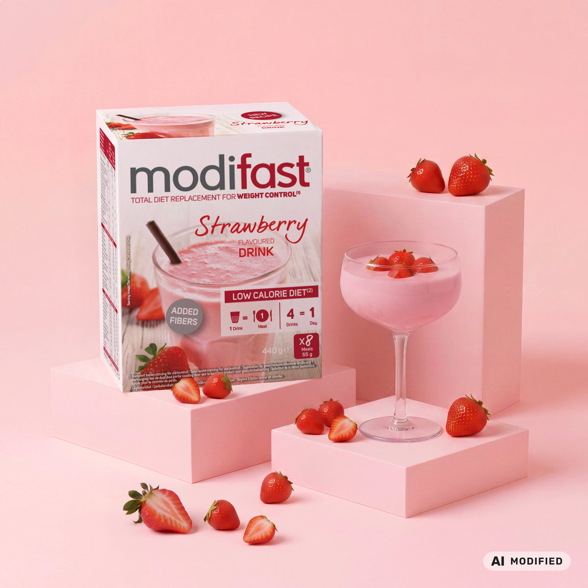 Modifast LCD Strawberry - 8 måltider