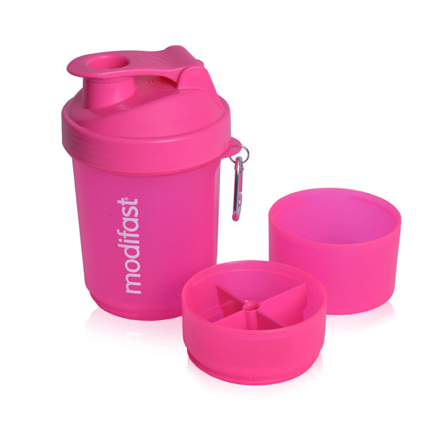 Modifast Shaker 600ml Neon Pink